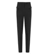 Ganni Straight Twill Lightweight Trousers In Black