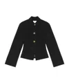 Ganni Technical Twill Blazer For In Black