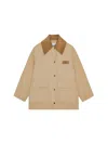 Ganni Camel Twill Midi Jacket