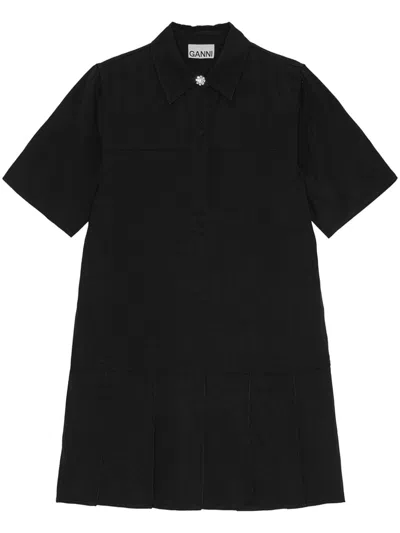 GANNI TWILL MINI DRESS