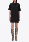 Ganni 'viscose Mini Dress With In Black