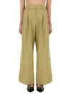 Ganni Twill Suit Pants In Sand