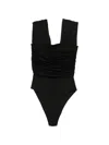 Ganni Backless Bodysuit In Black