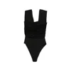 Ganni Backless Bodysuit In Black