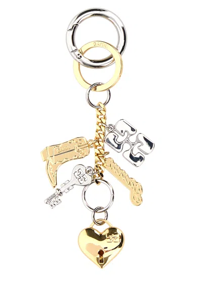 Ganni Two-tone Metal Key Ring