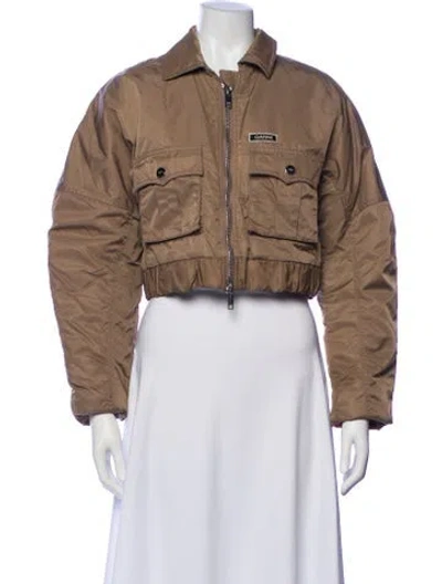 Pre-owned Ganni Utility Jacket In Neutral