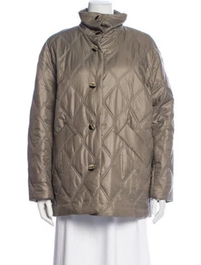 Pre-owned Ganni Utility Jacket In Neutral
