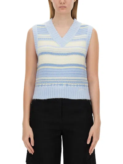 GANNI V-NECK VEST