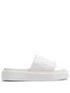 Ganni Vegea™ Logo-embossed Slides In White