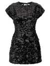 Ganni Sequined Velvet Mini Dress