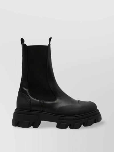 GANNI VERSATILE ELASTIC CHELSEA BOOTS WITH CHUNKY RUBBER SOLE