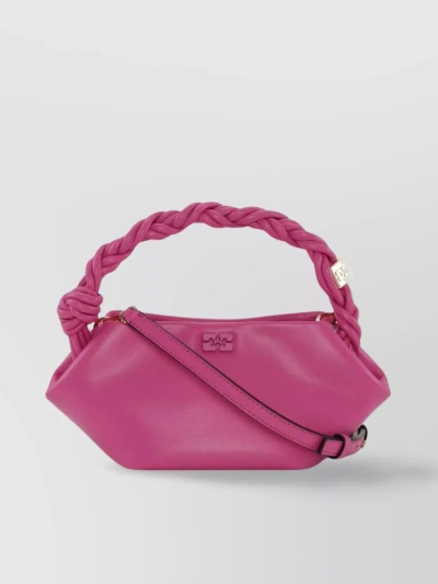 Ganni Versatile Shoulder Strap Clutch Bag In Shocking Pink
