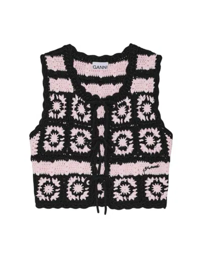 Ganni Vest In Pink