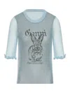 Ganni Sweater  Woman Color Gnawed Blue
