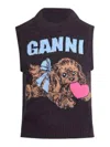 Ganni Vest In Black