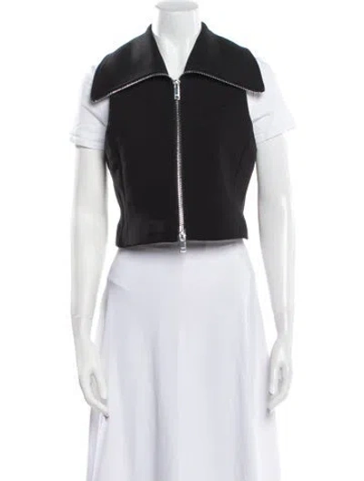 Pre-owned Ganni Vest In Black