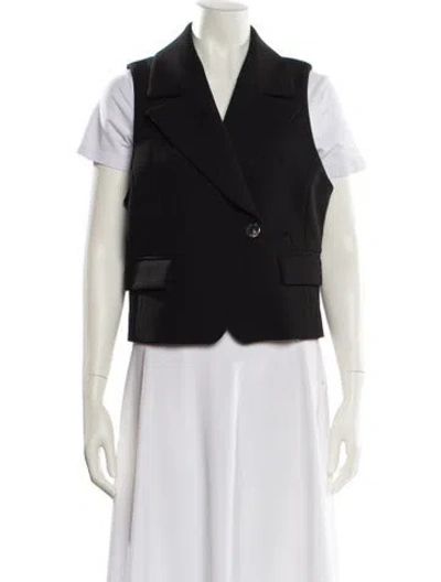 Pre-owned Ganni Vest In Black