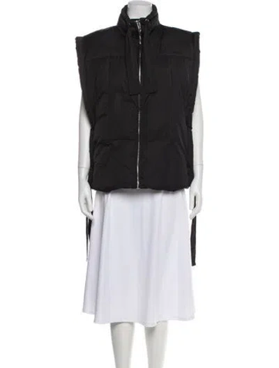 Pre-owned Ganni Vest In Black