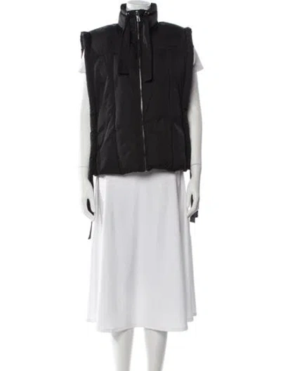 Pre-owned Ganni Vest In Black