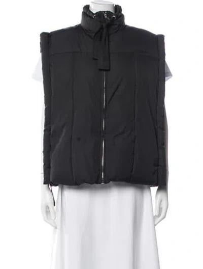 Pre-owned Ganni Vest In Black