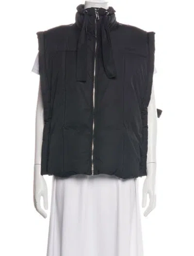 Pre-owned Ganni Vest In Black