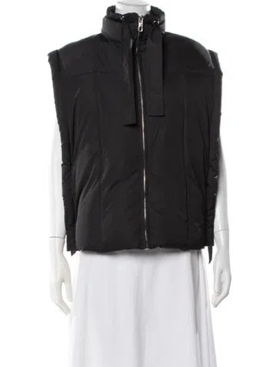 Pre-owned Ganni Vest In Black
