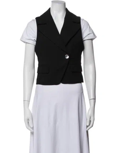 Pre-owned Ganni Vest In Black