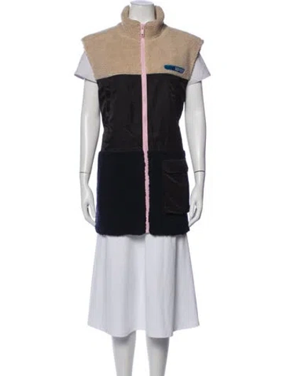 Pre-owned Ganni Vest In Black