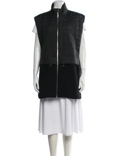 Pre-owned Ganni Vest In Black