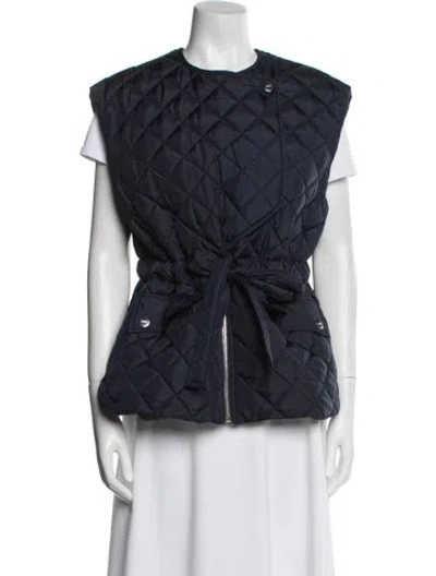 Pre-owned Ganni Vest In Blue