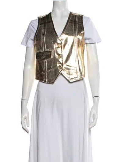 Pre-owned Ganni Vest In Multicolor