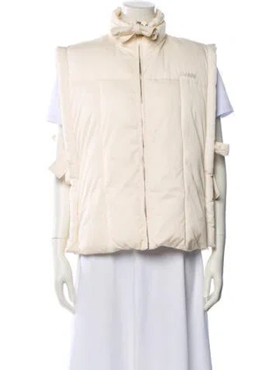 Pre-owned Ganni Vest In Neutral