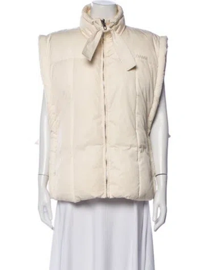 Pre-owned Ganni Vest In Neutral