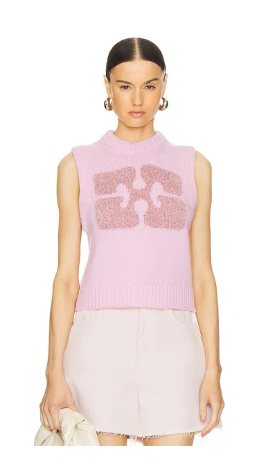 Ganni Weste In 392 Fragrant Lilac