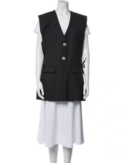 Pre-owned Ganni Vest W/ Tags In Gray