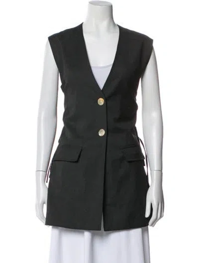 Pre-owned Ganni Vest W/ Tags In Gray