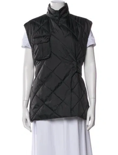 Pre-owned Ganni Vest W/ Tags In Gray