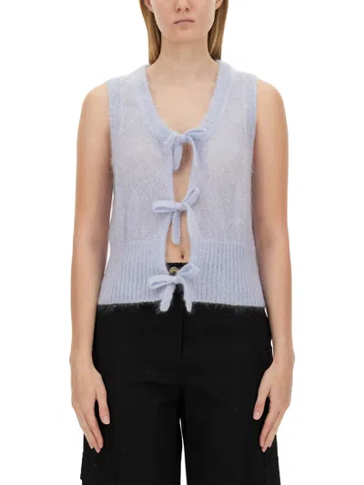 GANNI VEST WITH BOW