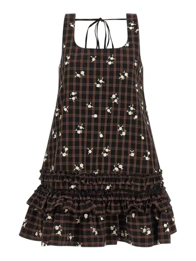 Ganni Vestido Midi - Marrón