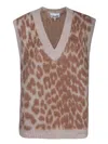 Ganni Vests In Brown