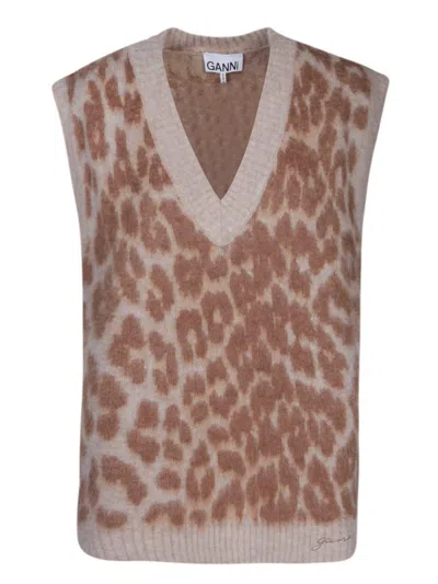 Ganni Vests In Brown