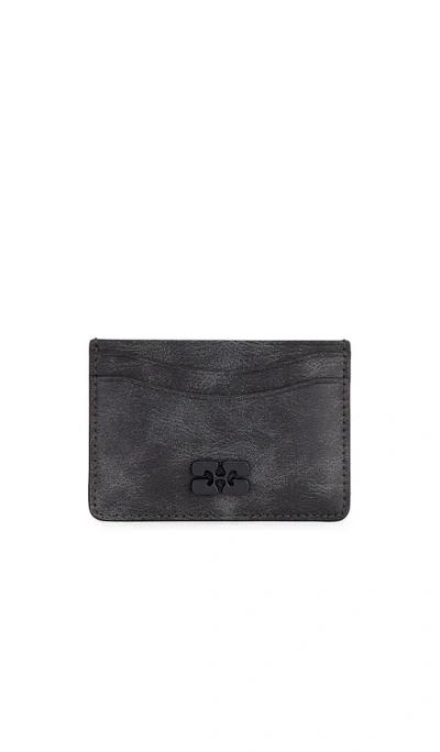 Ganni Vintage Card Holder In Black