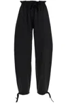 Ganni Pants In Black Viscose In Black