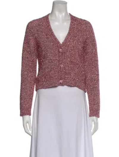 Pre-owned Ganni V-neck Sweater