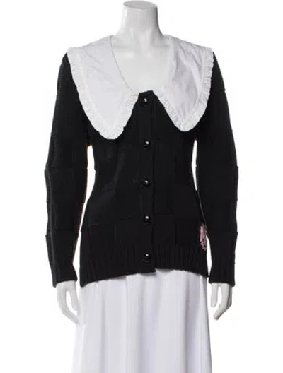 Pre-owned Ganni V-neck Sweater In Multi