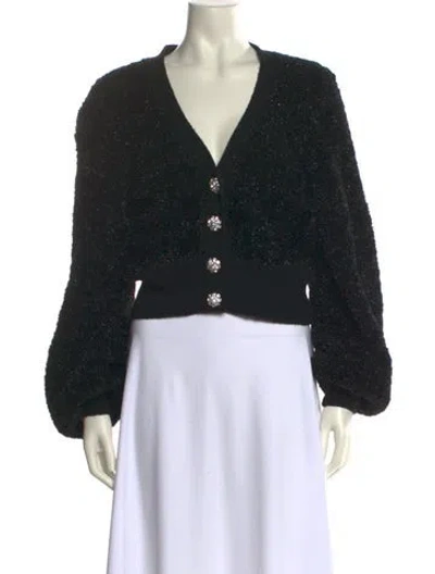 Pre-owned Ganni V-neck Sweater In Multi
