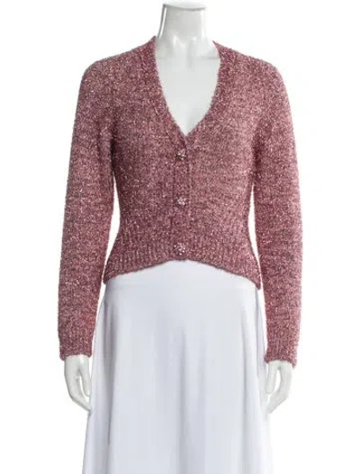Pre-owned Ganni V-neck Sweater W/ Tags