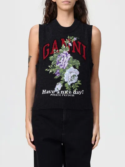 GANNI WAISTCOAT GANNI WOMAN COLOR GREY,H40456020