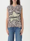 Ganni Wool Vest In Multicolor