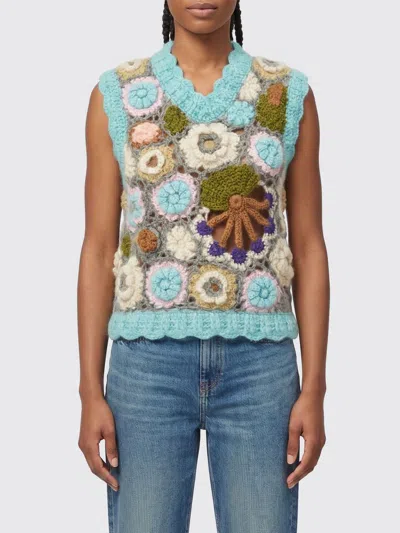 Ganni Waistcoat  Woman Color Multicolor
